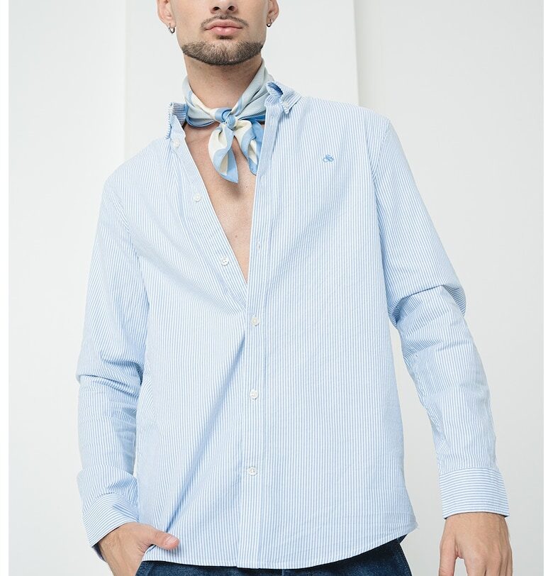 Памучна риза Oxford с райе Scotch  Soda
