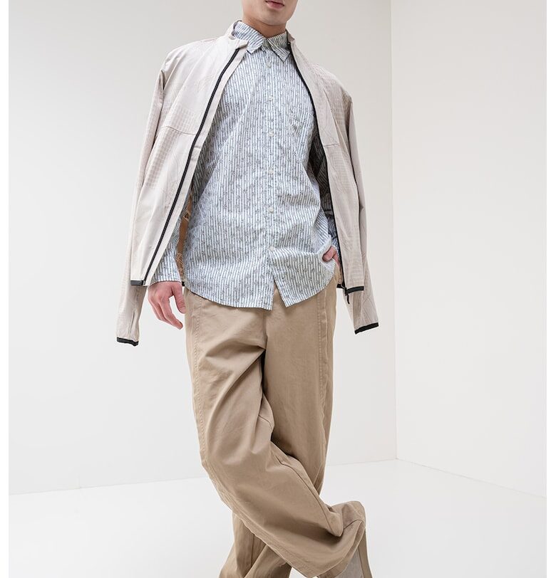 Памучна риза Rickert с десен BOSS