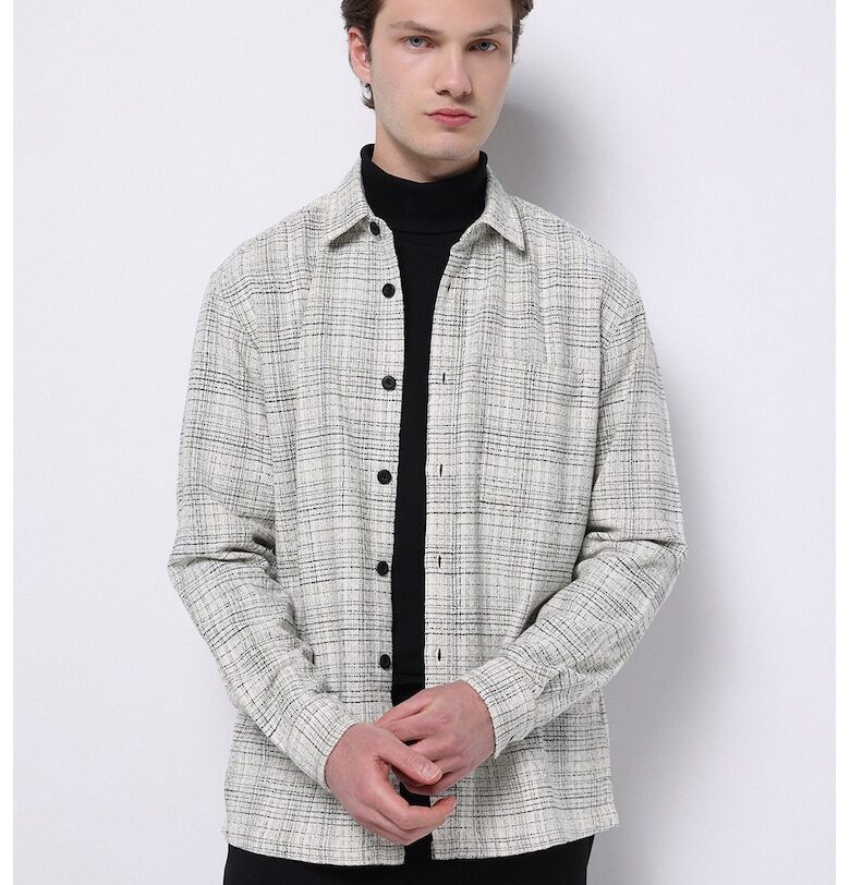 Памучна риза на каре COLINS