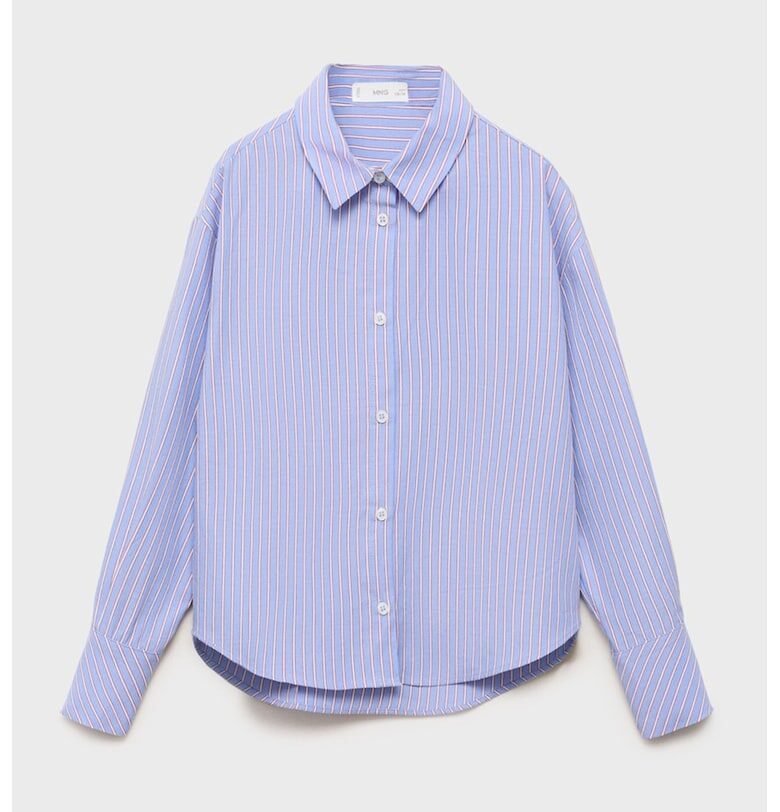 Памучна риза на райе Mango