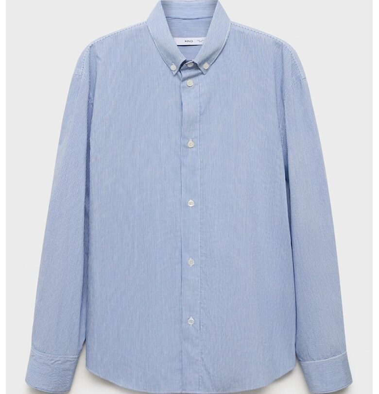 Памучна риза на райе Mango