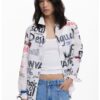 Памучна риза с десен DESIGUAL