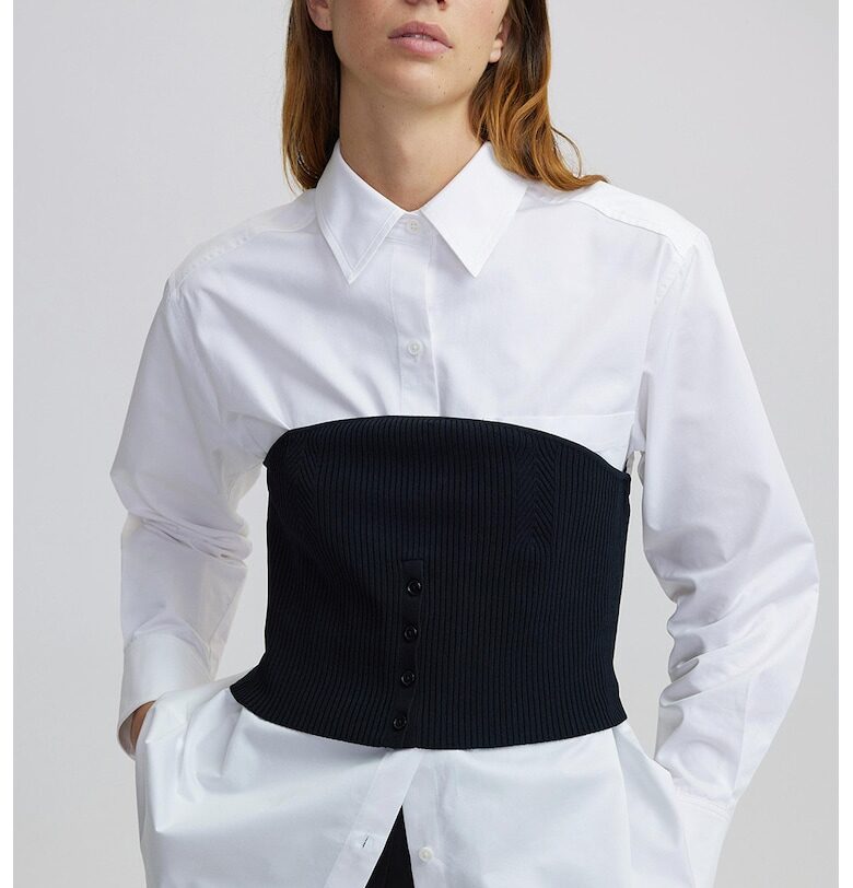 Памучна риза с дизайн 2в1 Ipekyol