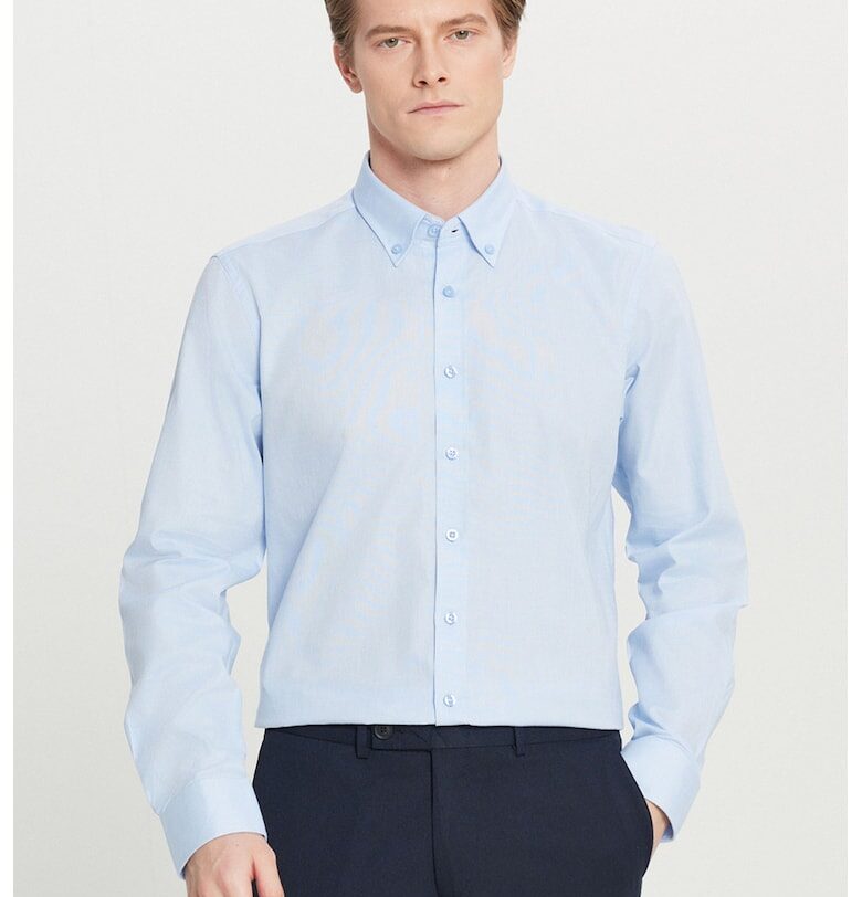 Памучна риза с дълги ръкави ACCo