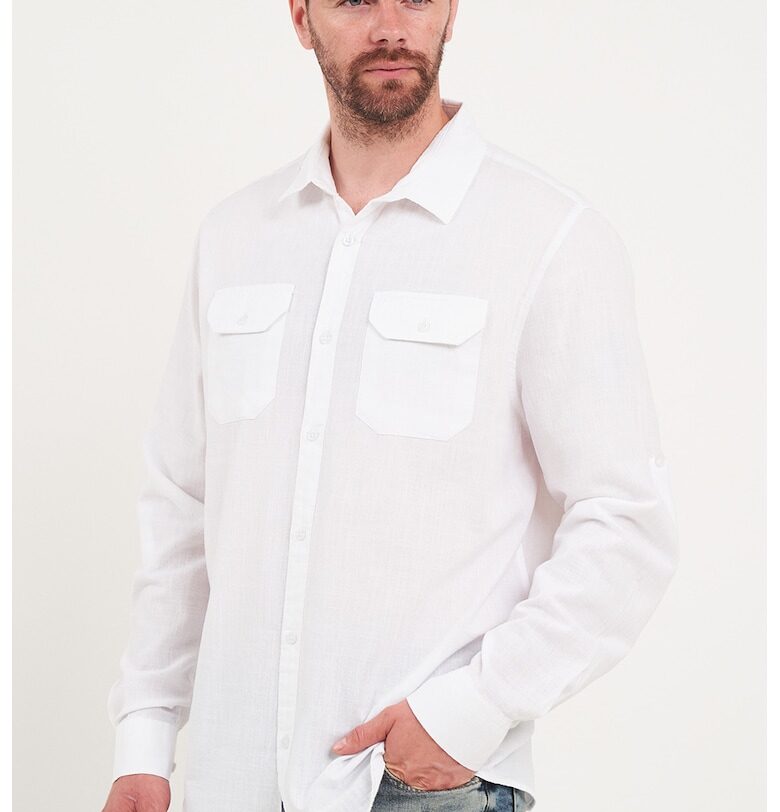 Памучна риза с класическа яка Lee Cooper