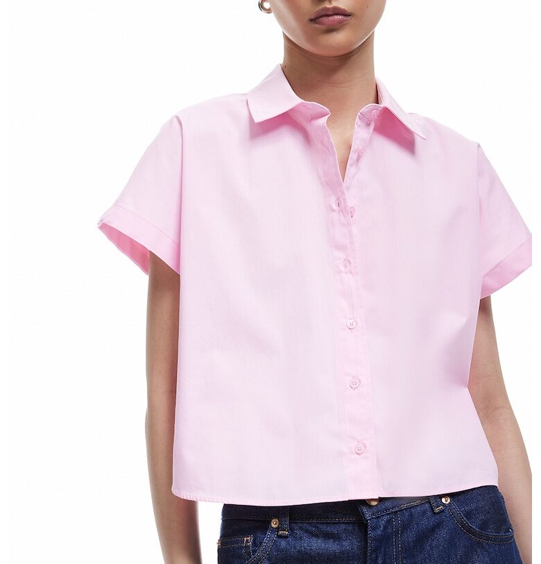 Памучна риза с къси ръкави KOTON