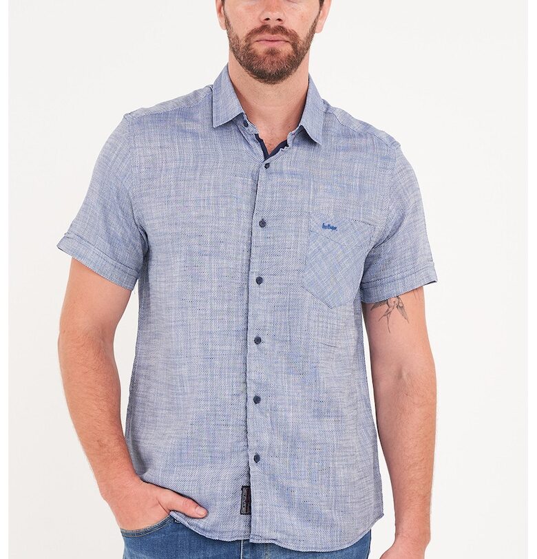 Памучна риза с къси ръкави Lee Cooper