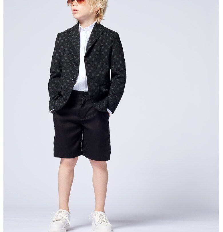 Памучна риза с лого KARL LAGERFELD KIDS