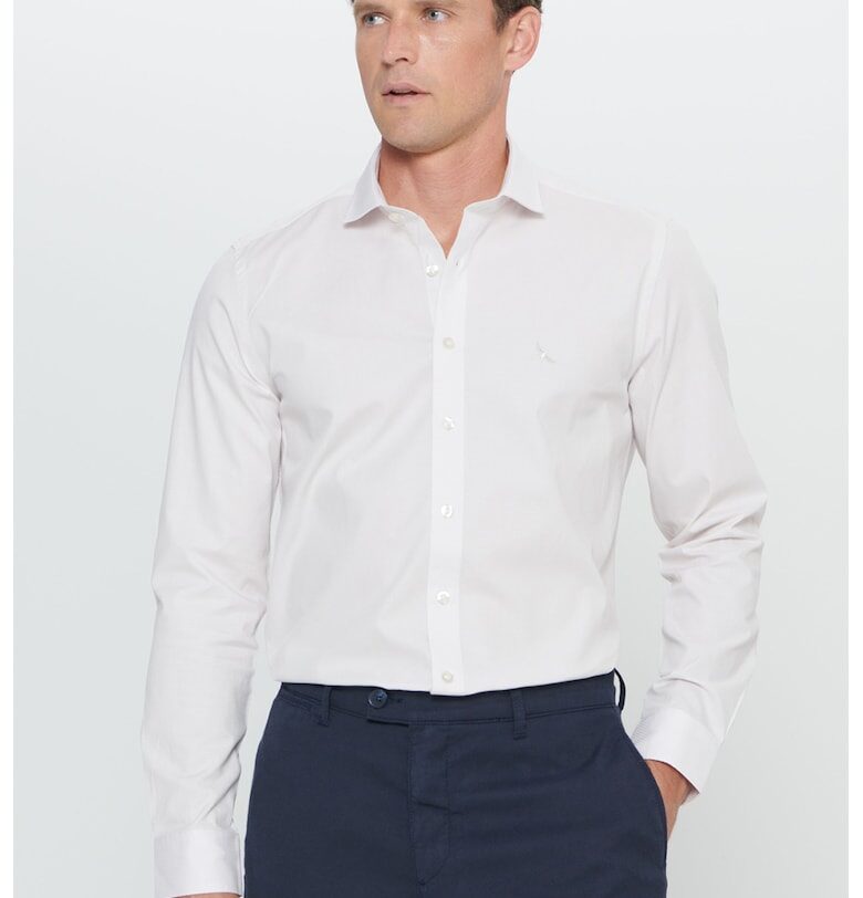 Памучна риза с остра яка ACCo