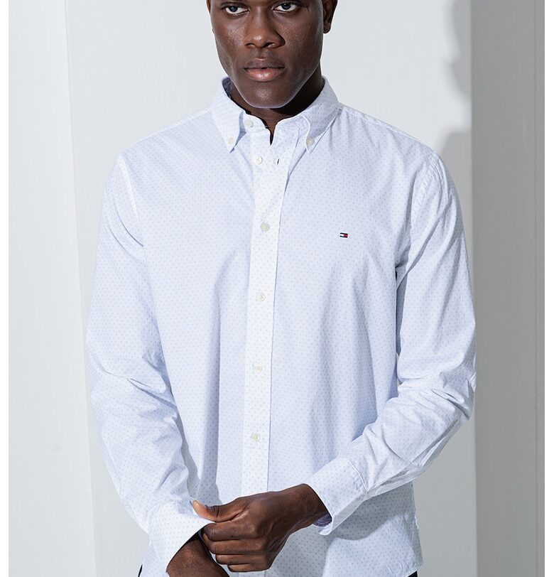 Памучна риза с фигурален принт Tommy Hilfiger