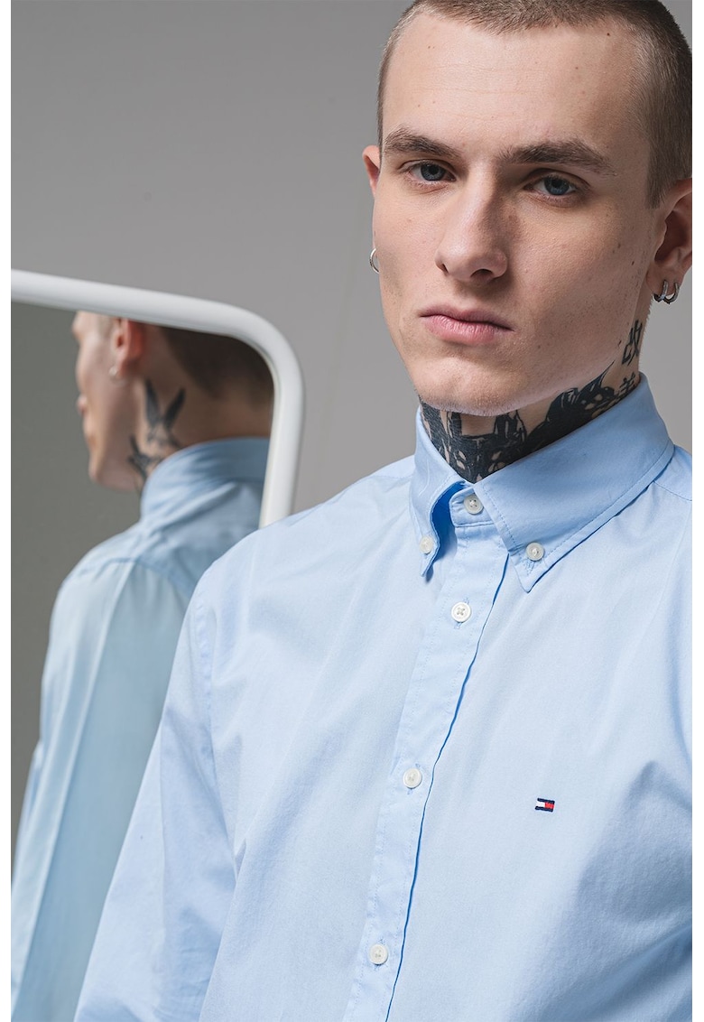 Памучна риза със свободна кройка Tommy Hilfiger