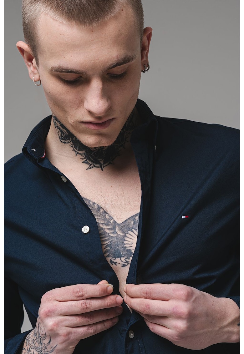 Памучна риза със свободна кройка Tommy Hilfiger