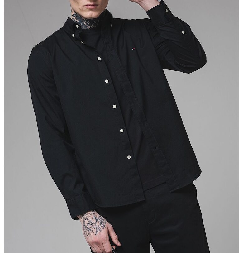 Памучна риза със свободна кройка Tommy Hilfiger