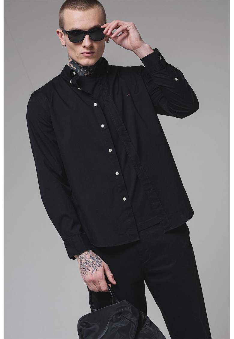 Памучна риза със свободна кройка Tommy Hilfiger