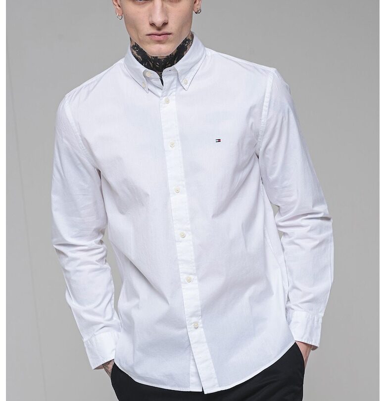 Памучна риза със свободна кройка Tommy Hilfiger