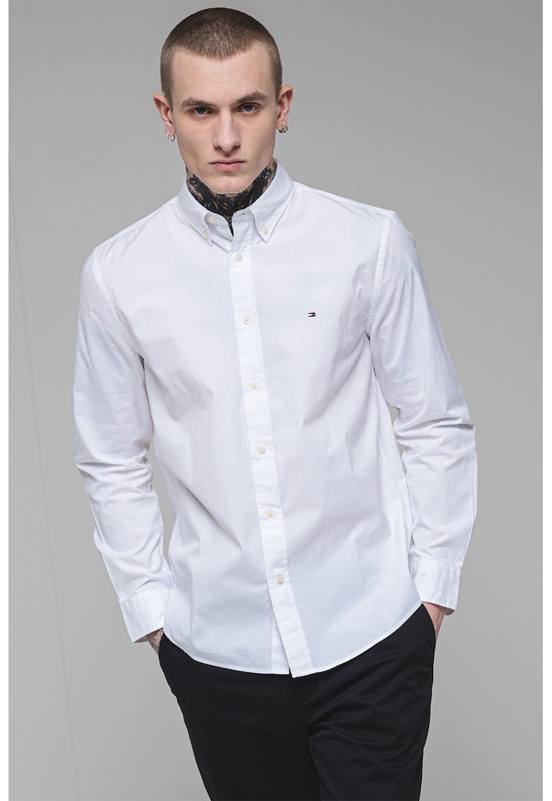 Памучна риза със свободна кройка Tommy Hilfiger