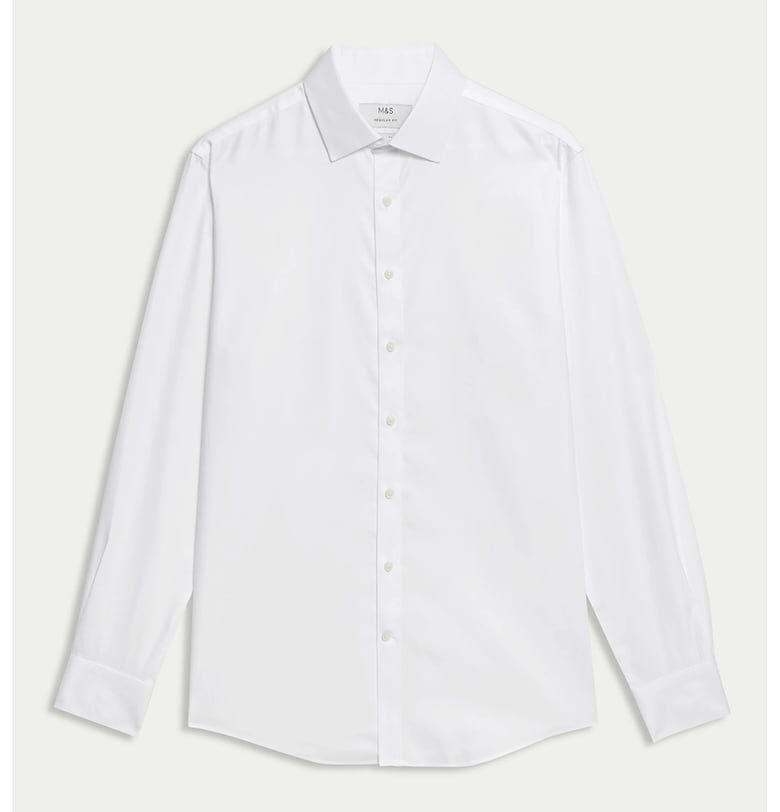 Памучна риза със стандартна кройка Marks  Spencer