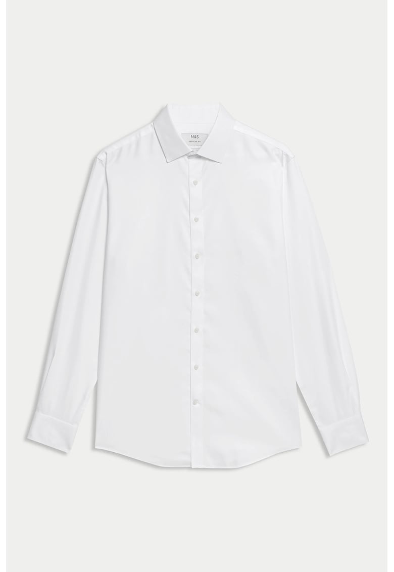 Памучна риза със стандартна кройка Marks  Spencer