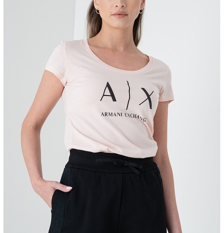 Памучна слим тениска ARMANI EXCHANGE