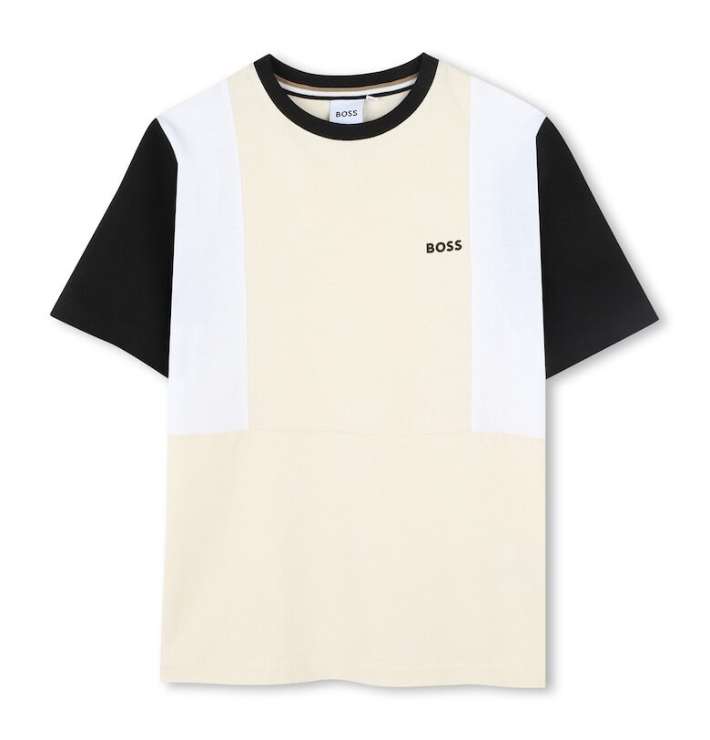 Памучна тениска BOSS Kidswear