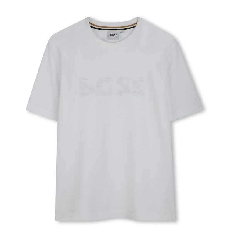 Памучна тениска BOSS Kidswear