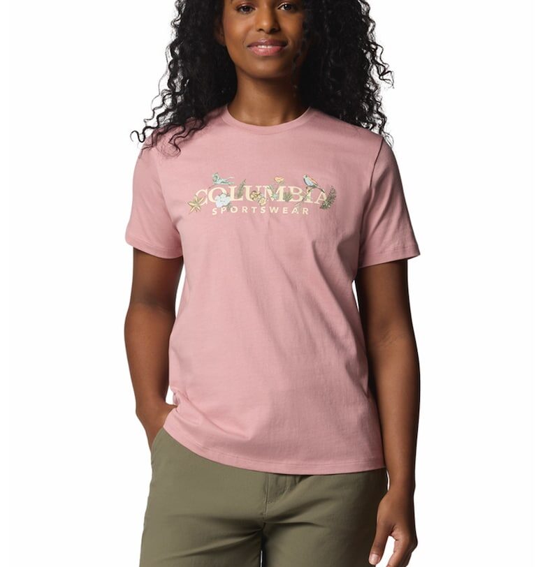 Памучна тениска Boundless с графика Columbia