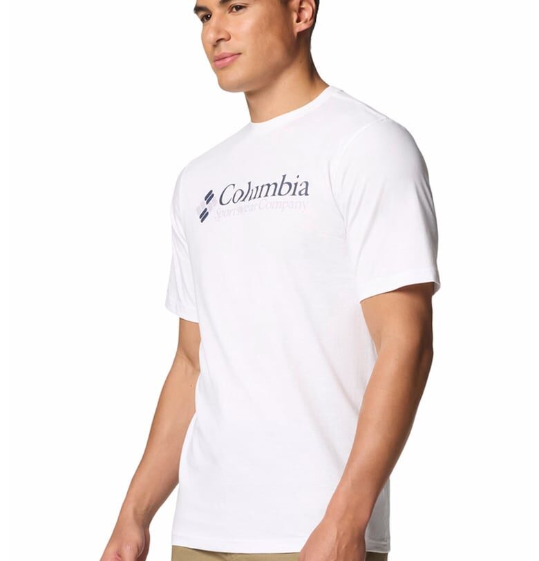 Памучна тениска CSC с овално деколте Columbia