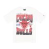 Памучна тениска Chicago Bulls - Червен - Бял - Избеляло черно - New Era
