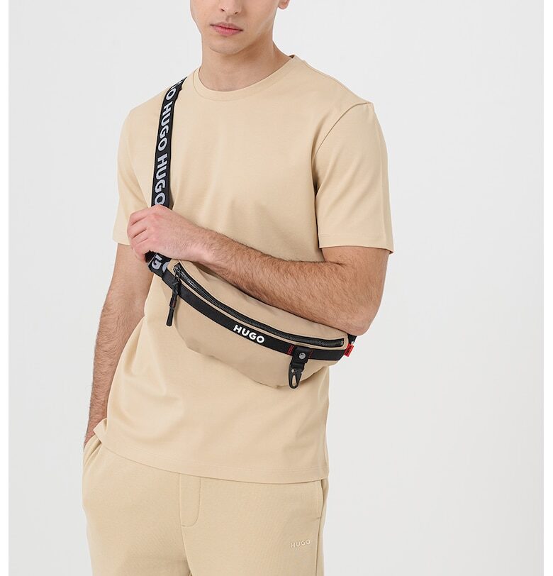 Памучна тениска Dimerstee с овално деколте HUGO