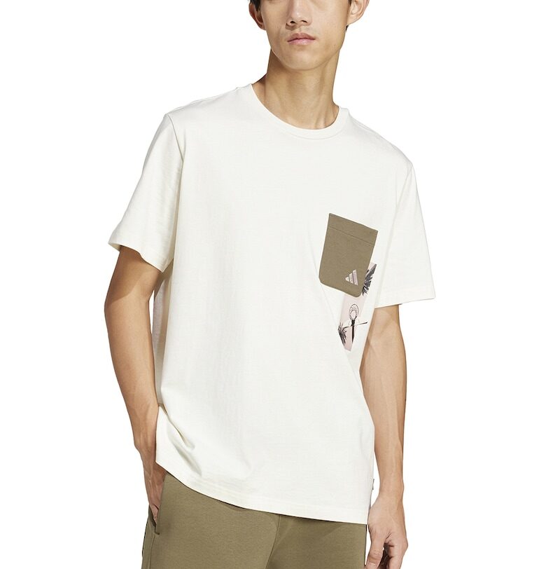 Памучна тениска Lens с джоб adidas Sportswear