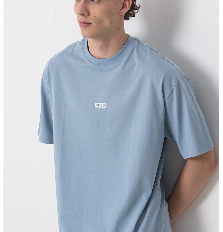 Памучна тениска Nalono с лого HUGO