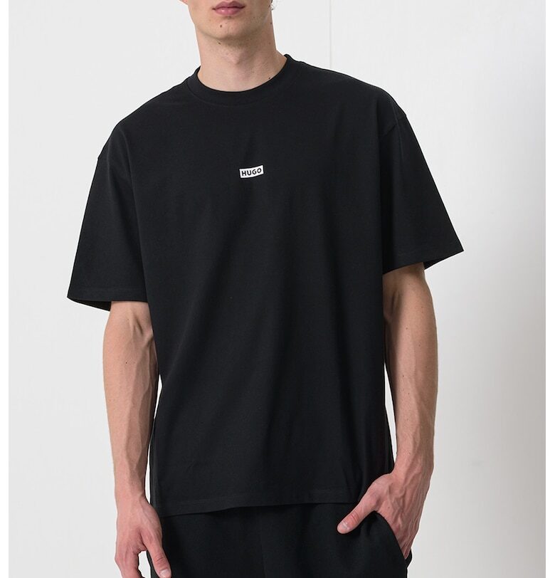 Памучна тениска Nalono с лого HUGO