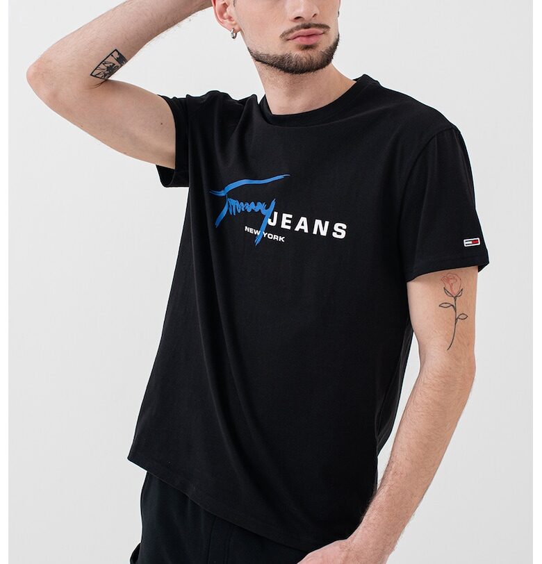 Памучна тениска Signature Tommy Jeans