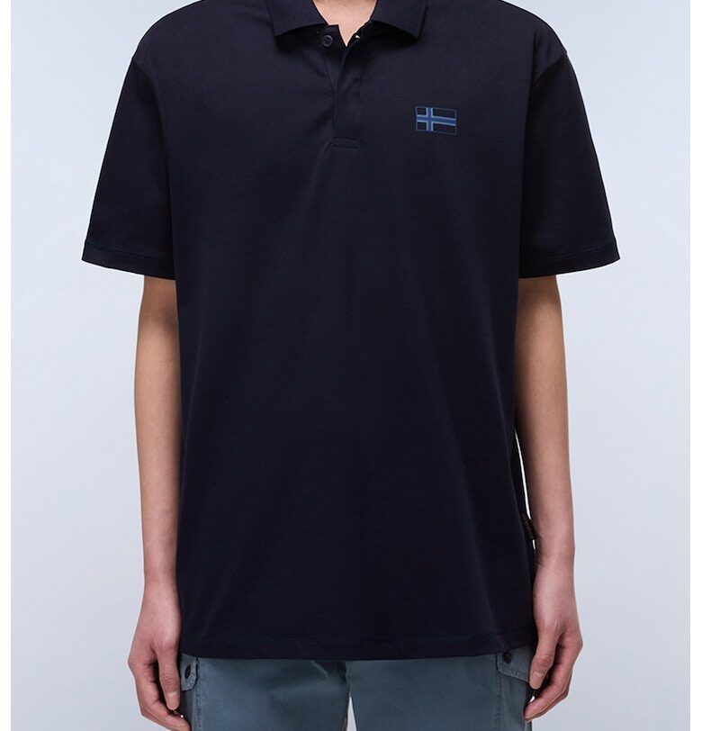 Памучна тениска Sorano с яка Napapijri