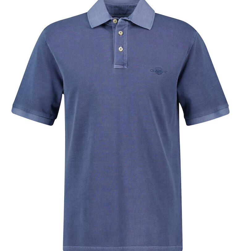 Памучна тениска Washer с яка Gant