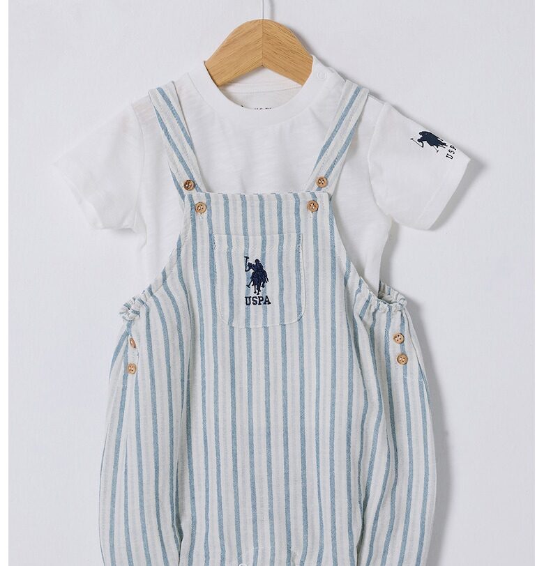 Памучна тениска и гащеризон US Polo Assn