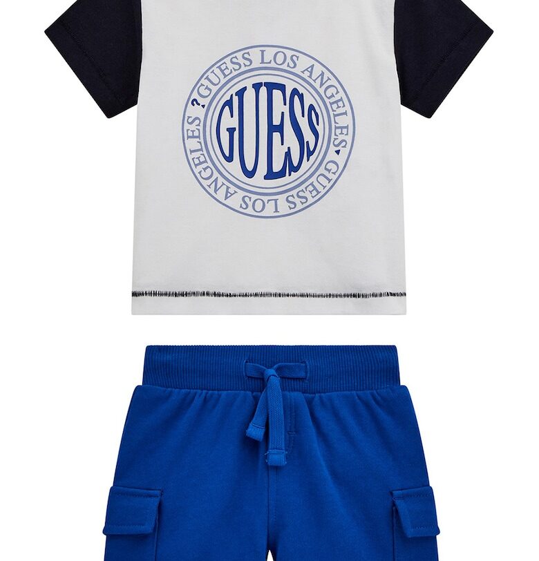 Памучна тениска и къс панталон - 2 части GUESS KIDS