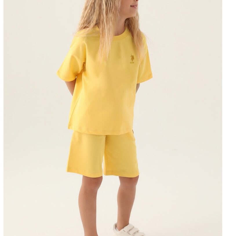 Памучна тениска и шорти - 2 части US Polo Assn