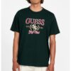 Памучна тениска с бродирано лого GUESS