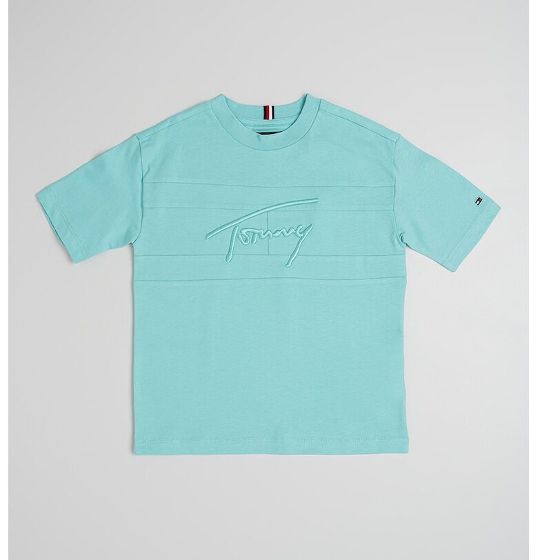 Памучна тениска с бродирано лого Tommy Hilfiger