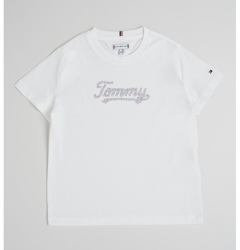 Памучна тениска с бродирано лого Tommy Hilfiger