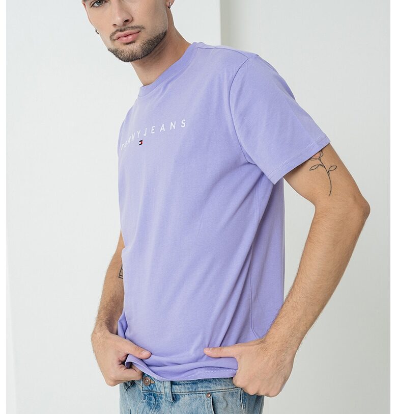Памучна тениска с бродирано лого Tommy Jeans