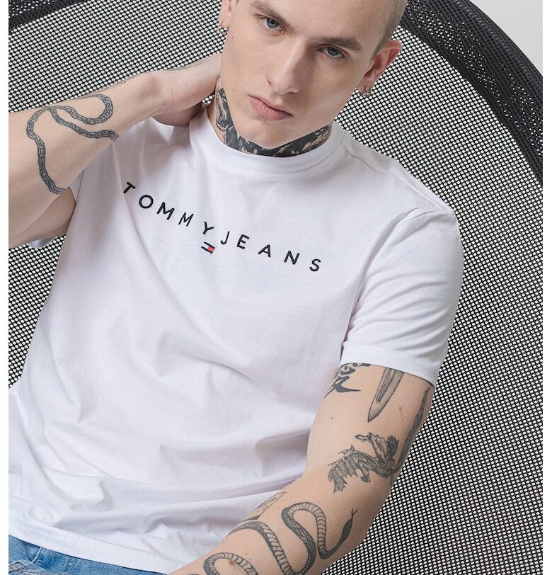 Памучна тениска с бродирано лого Tommy Jeans