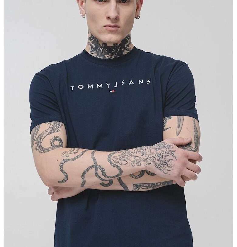 Памучна тениска с бродирано лого Tommy Jeans
