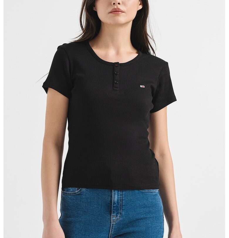 Памучна тениска с бродирано лого Tommy Jeans