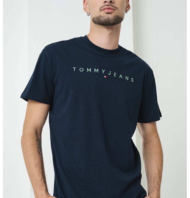 Памучна тениска с бродирано лого Tommy Jeans