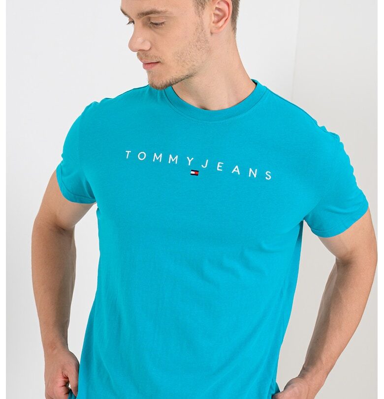 Памучна тениска с бродирано лого Tommy Jeans