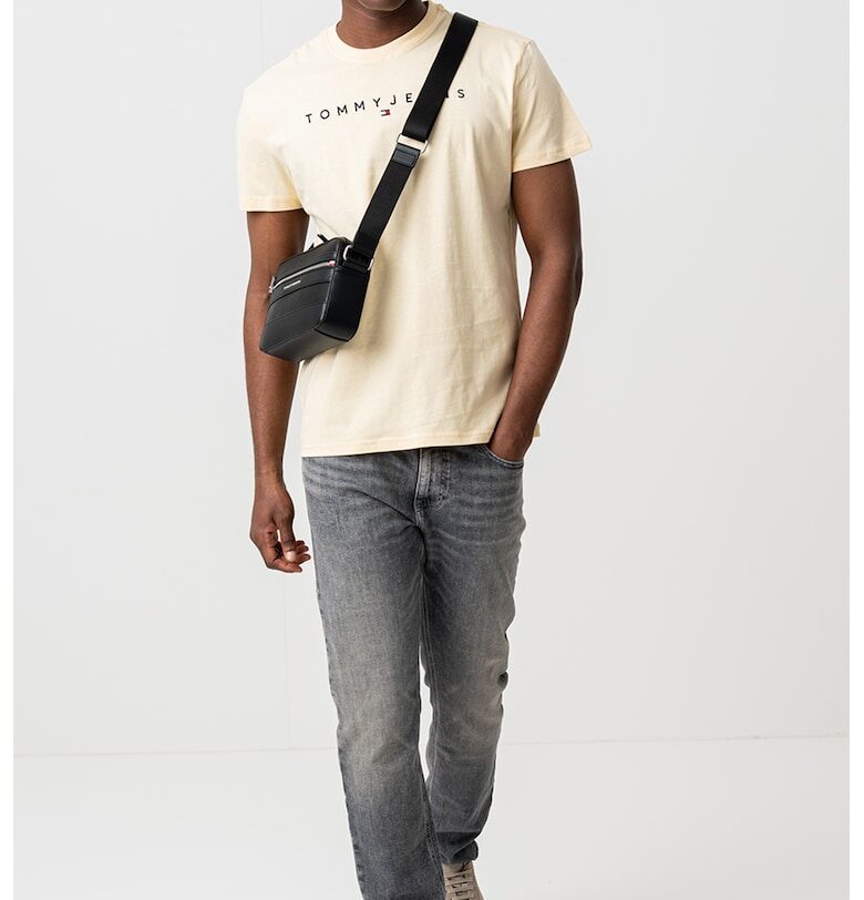 Памучна тениска с бродирано лого Tommy Jeans