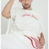 Памучна тениска с бродирано лого и овално деколте CALVIN KLEIN JEANS
