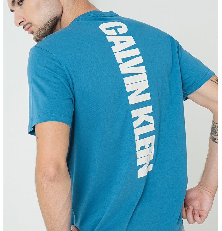 Памучна тениска с голямо лого на гърба CALVIN KLEIN JEANS
